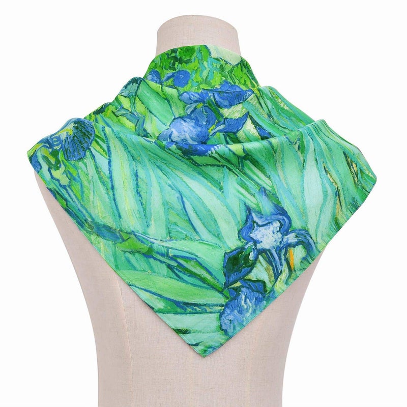 vimate 100% Silk Hair Scarf, 35 Inch Square Ladies Silk Hair Wrap Scarf for Sleeping - Image 2
